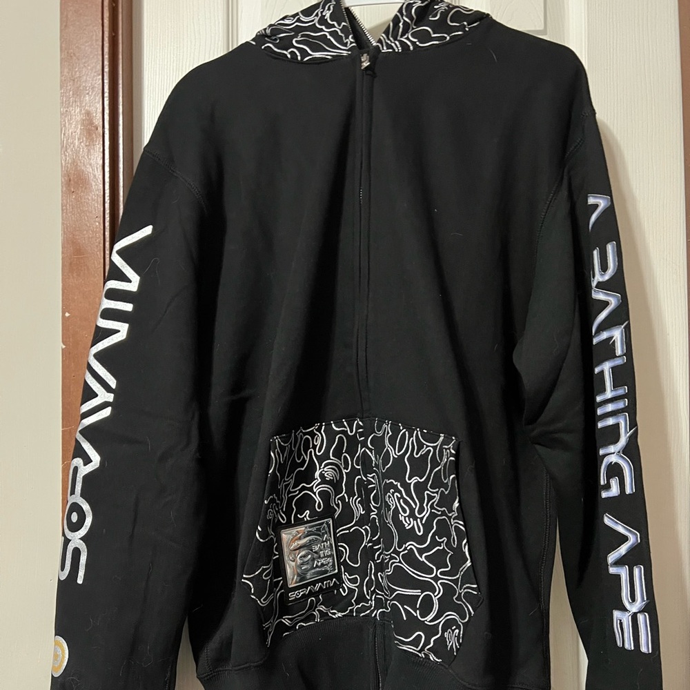 BAPE x Sorayama full zip hoodie